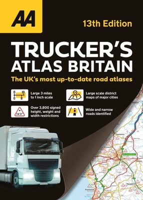 TRUCKERS ATLAS BRITAIN SPIRAL by AA PUBLISHING Spiral Bound Self Help Business