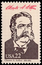 US Scott # 2218c, Chester A. Arthur : Presidents, Ameriplex, 1986 22¢ Stamp, MNH
