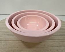 Pottery Barn Kids 3 Nesting Mixing Bowls Light Pink Melamine Play Kitchen S5
