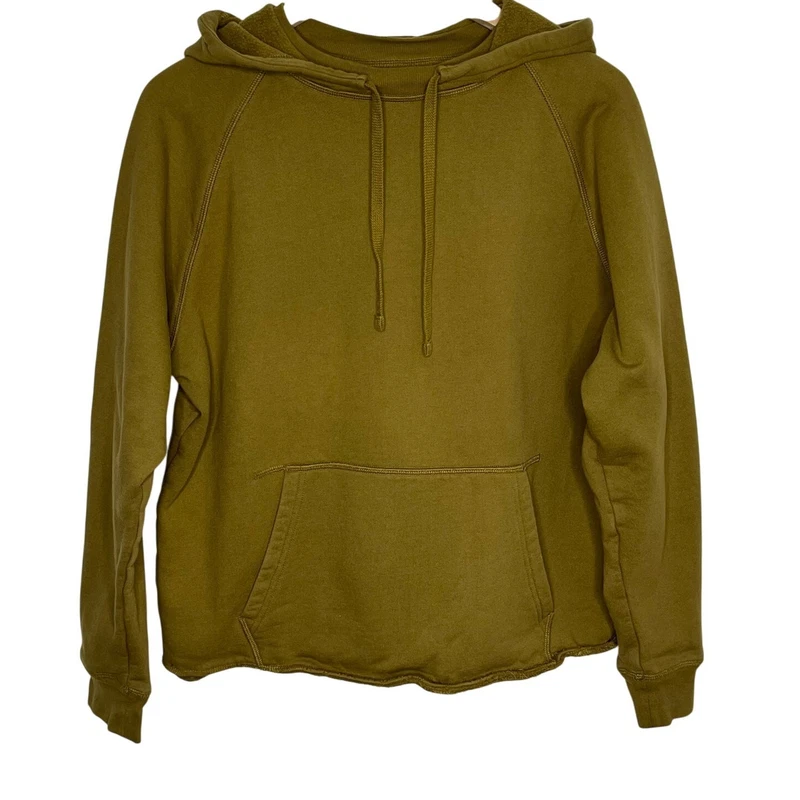 girlfriend-collective pullover hooded sweatshirt pocket flaw hoodie