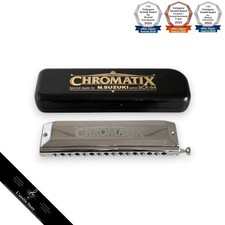 Suzuki SCX-64 Chromatic Harmonica 16 Holes 64 Sound Standard SCX64 Silver Japan
