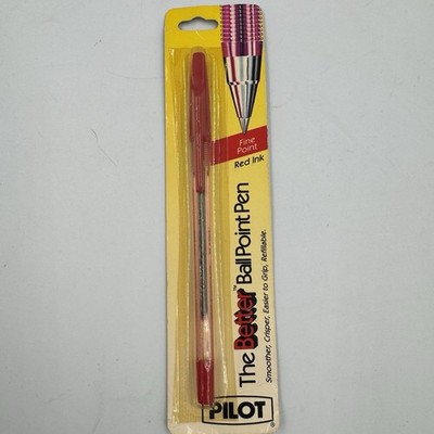 Vintage Pilot The Better Ball Point Pen Fine Point Red Ink 37011 BP-S Japan