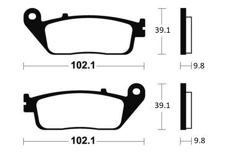Plaquette de frein Brembo avant pour moto Voge 500 R de 2020 à 2023