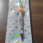 Novelty Charm & Pom-Pom Topper Ballpoint Pen Black Ink Plastic New — photo 1