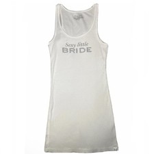 I Do Victoria’s Secret Sexy Little Bride Angels Ribbed Bling Tank Top Shirt