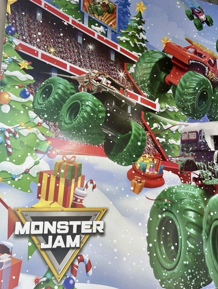 НОВЫЙ адвент-календарь Monster Jam 2025 — рождественский праздник, ограниченный выпуск - Изображение 2 из 4