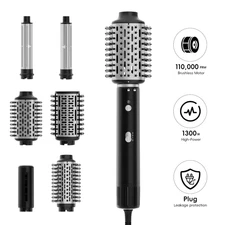 NICEBAY 110000RPM Hair Dryer Brush & Styler - Fast Dry, Curl, Straighten - NEW