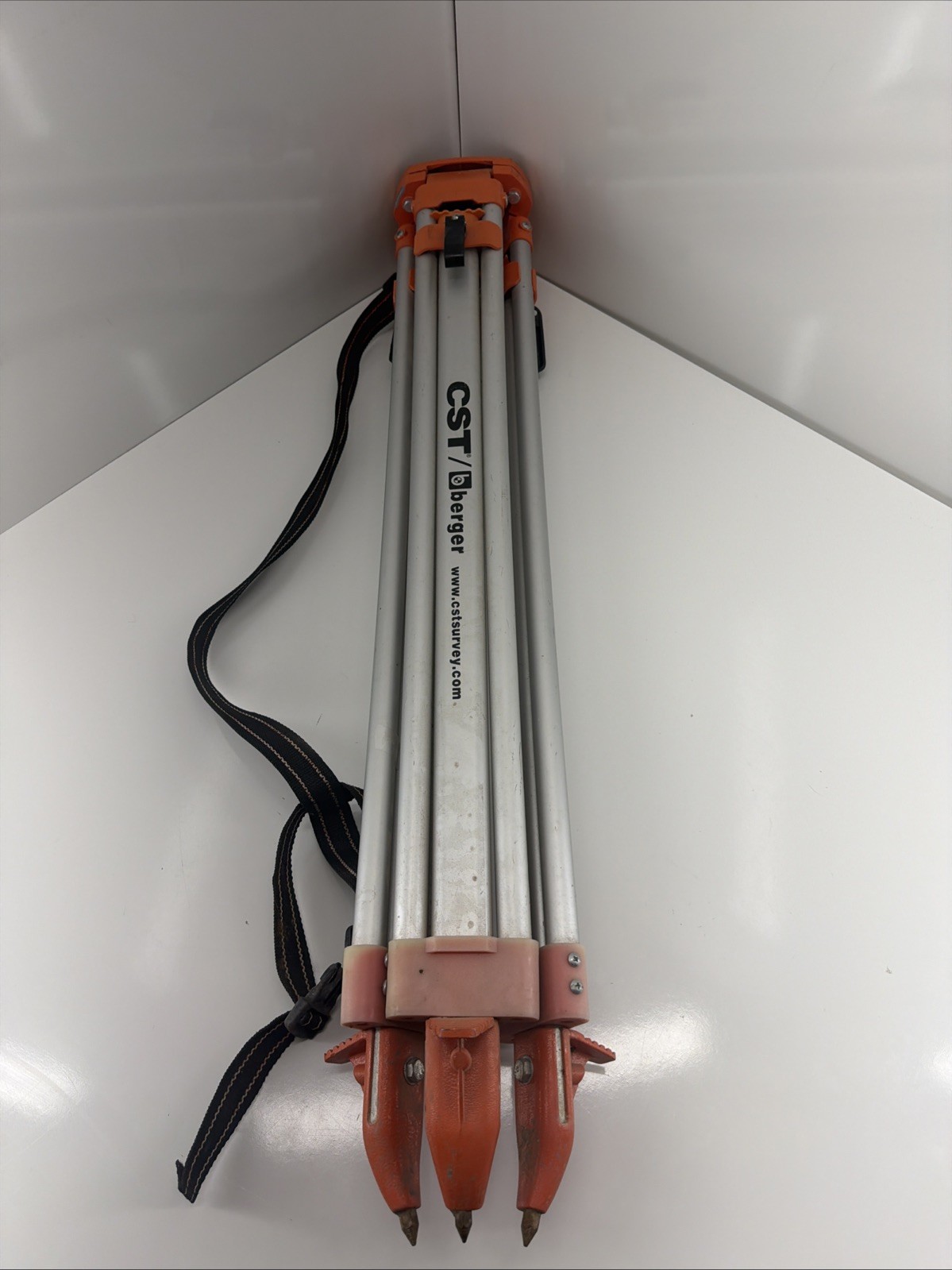 Berger Aluminum Surveying Tripod Silver / Orange for Transit / Laser
