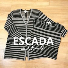ESCADA Ensemble Knit Cardigan  Tank Top Set Size L Summer Knit