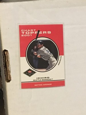 2001 Fleer Platinum Ichiro #416 Chart Toppers RC Batting Avg.