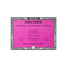 Arches Watercolor Block 10X14-inch Natural White 100% Cotton Pa Kitchen
