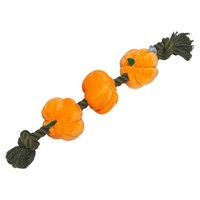 Beeztees Hundespielzeug Seil Mit PlüSch KüRbissen 40Cm FüR Hunde Orange/Schwarz