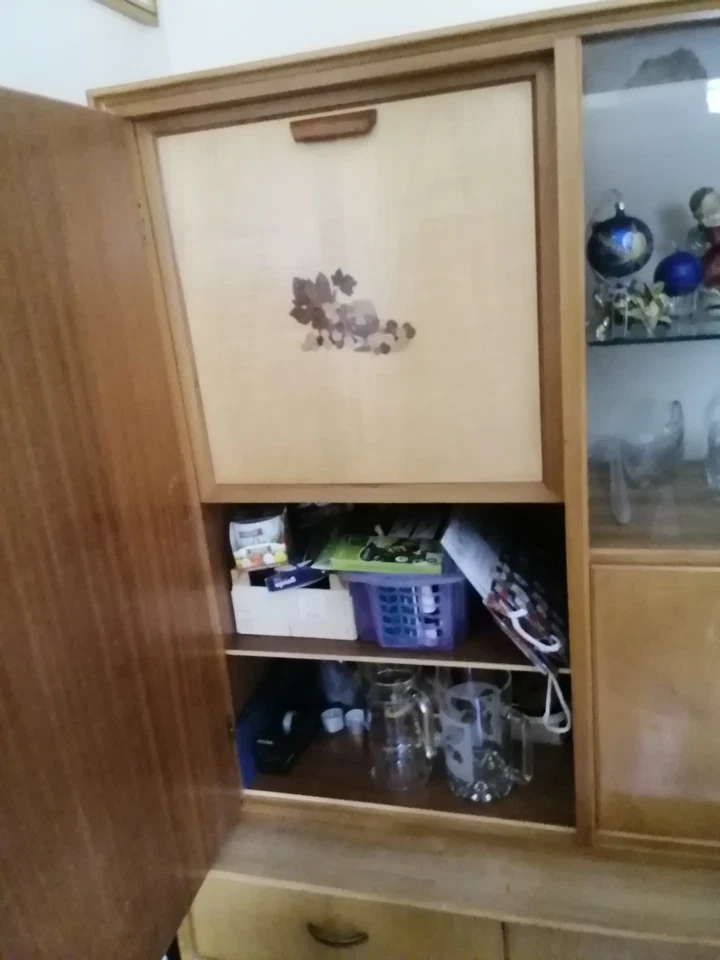 Wohnzimmer Schrank Org. 60er Jahre L-200cm H-153cm.T-50cm Mid County - Bild 4 von 4