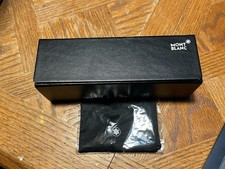NEW MONT BLANC AUTHENTIC EYEGLASSES SUNGLASSES BLACK CASE CLOTH