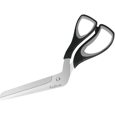 Pizzaschere, 27cm, Edelstahlklinge, Lebensmittelqualität, Schwarz/Grau