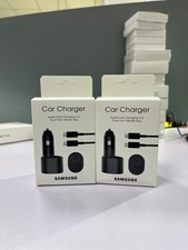 45W Samsung MAX USB-C Cable Dual Port Fast Charging Car Charger 5A