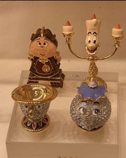 Disney Arribas Brothers Beauty & The Beast Jeweled Swarovski Figurine.