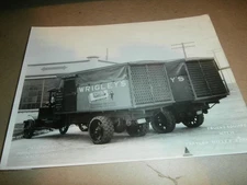 Vintage 1920's Truck Photo Wrigley's Spearmint Gum Brooklyn NY Wm Wrigley Jr Co