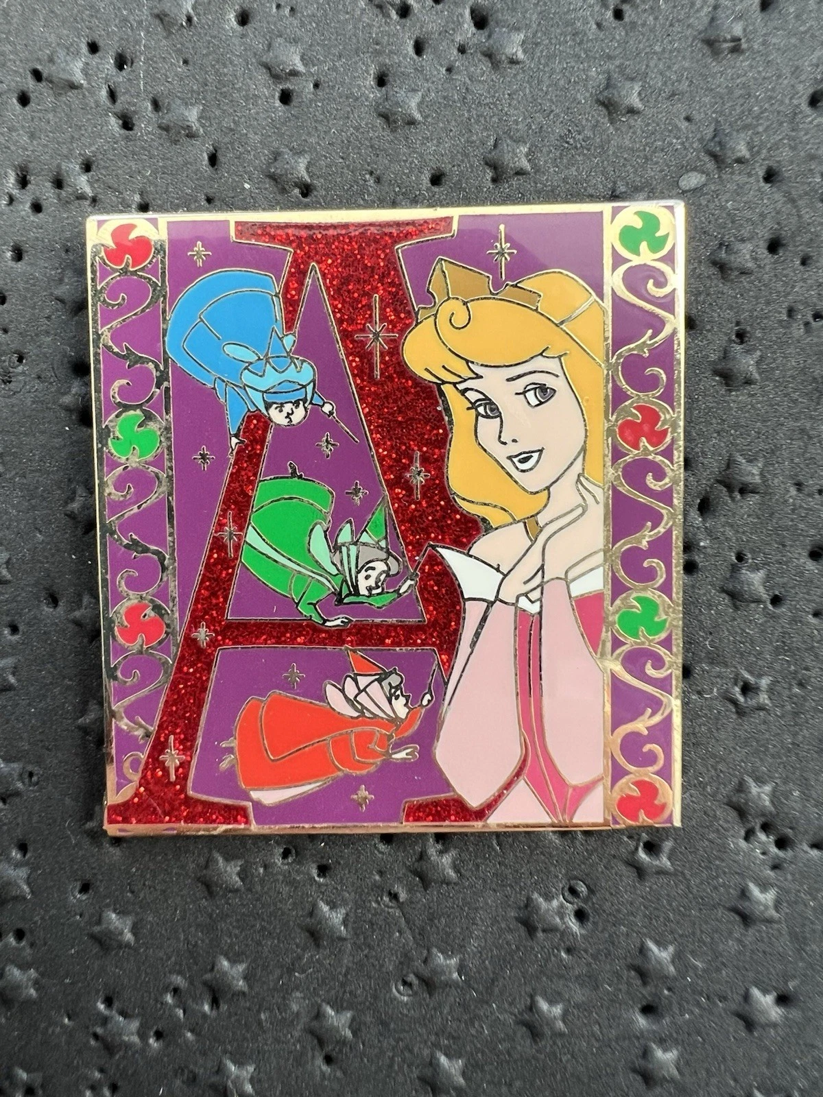 Disney Pin - Aurora Sleeping Beauty Fairies Letter A Pin