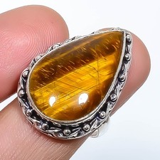 Ruby Gemstone Band Ring Size 925 Sterling Silver