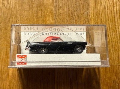 Top: Busch 45211 Ford Thunderbird Cabriolet Schwarz/rot Automodell 1:87!