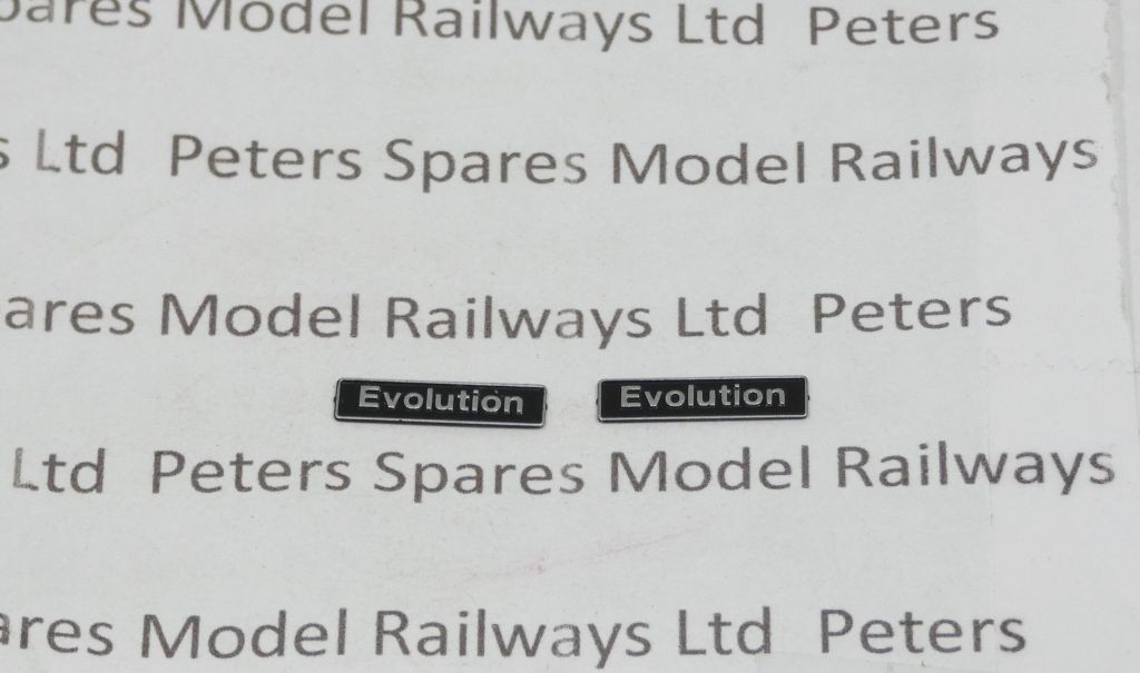 Dapol 112678 Class 68 OO Gauge Nameplate Evolution (Pair)