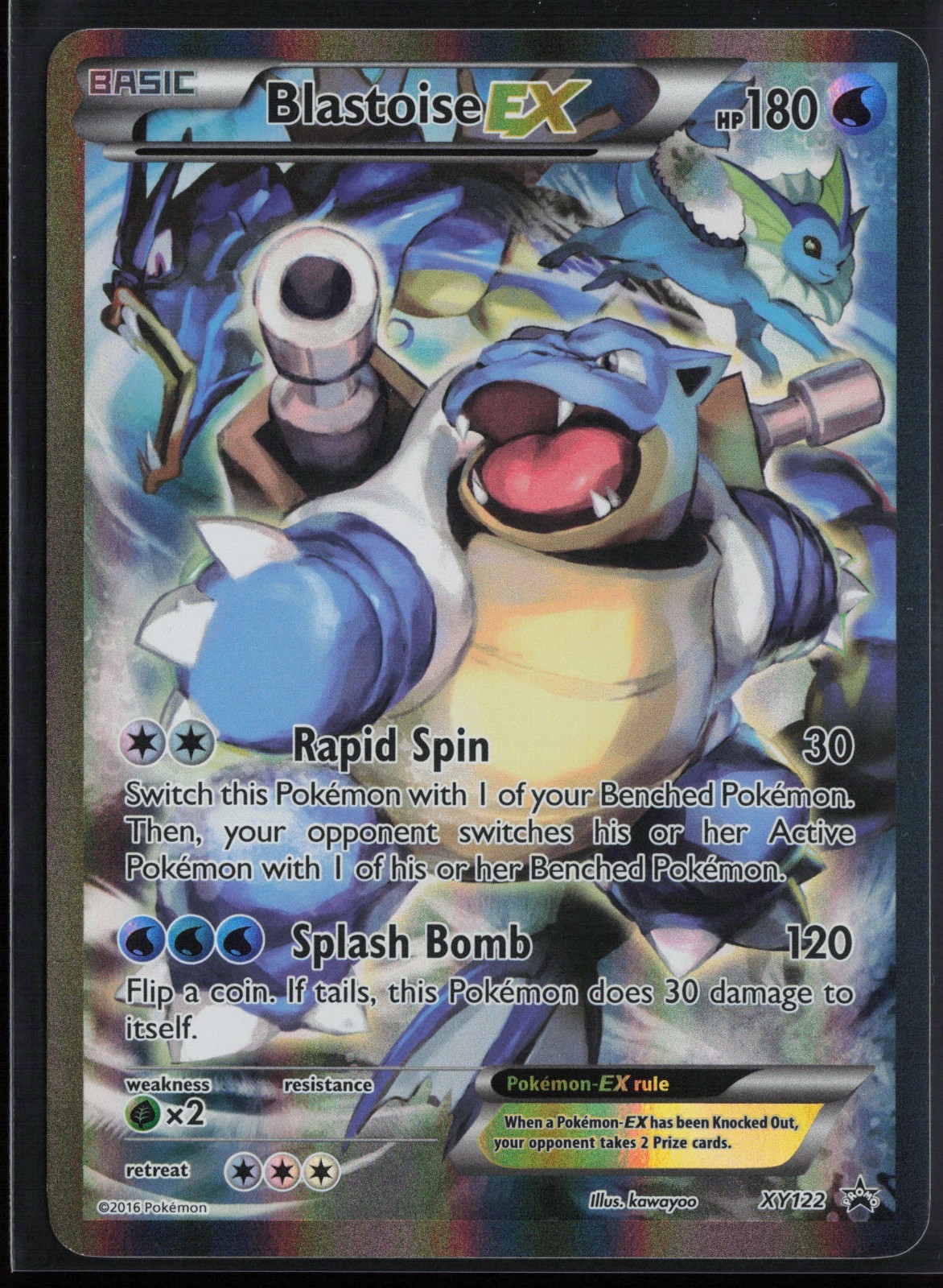 Blastoise EX - XY122 - Red & Blue Collection Blastoise EX Box - Holo - LP - XY P