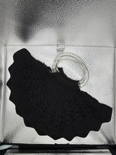 RETRO Crochet Elegant Fan Clamshell Shaped Scalloped Edge Purse