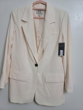Worthington Blazer Cream Color Women Size M