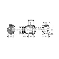Ava Quality Cooling Kompressor Klimaanlage Passend FüR Hyundai Santa Fé Ii Cm
