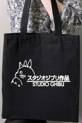 Studio Ghibli Totoro Tote Bag Cotton Shopper Film Movie TV Anime Manga Japanese