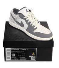 Jordan Air Jordan 1 Low SE V2 White/Gray Low ...