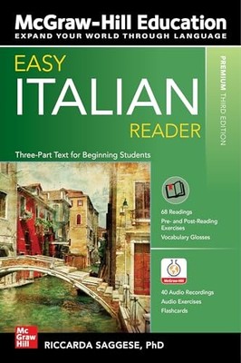 Easy Italian Reader, Premium Third Edition by Riccarda Saggese NEW BOOK