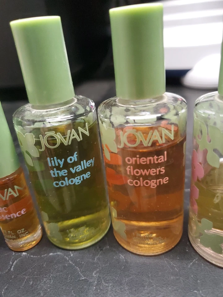 Juego completo de 4 esencias vintage Jovan 1/8 oz - 4 colonia 1 oz Foto 3 de 4
