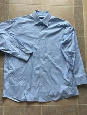 PROPER CLOTH  THOMAS MASON Checks wrinkle resistant shirt Men 2X-3X -New No tags