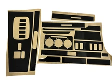 Piano Black Look Dash Trim Kit for Mercedes-Benz W123 1976-1986 Interior Panel