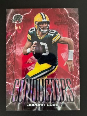 JORDAN LOVE 2024 Topps Resurgence Conductors Red Power Surge /5 1st on Print