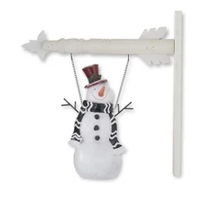 K&K Interiors Resin Snowman Arrow Replacement, 12.25-inches Height, Home Decor