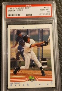 DEREK JETER 1992 CLASSIC BEST 402 PSA 10 GEM 💎MINT