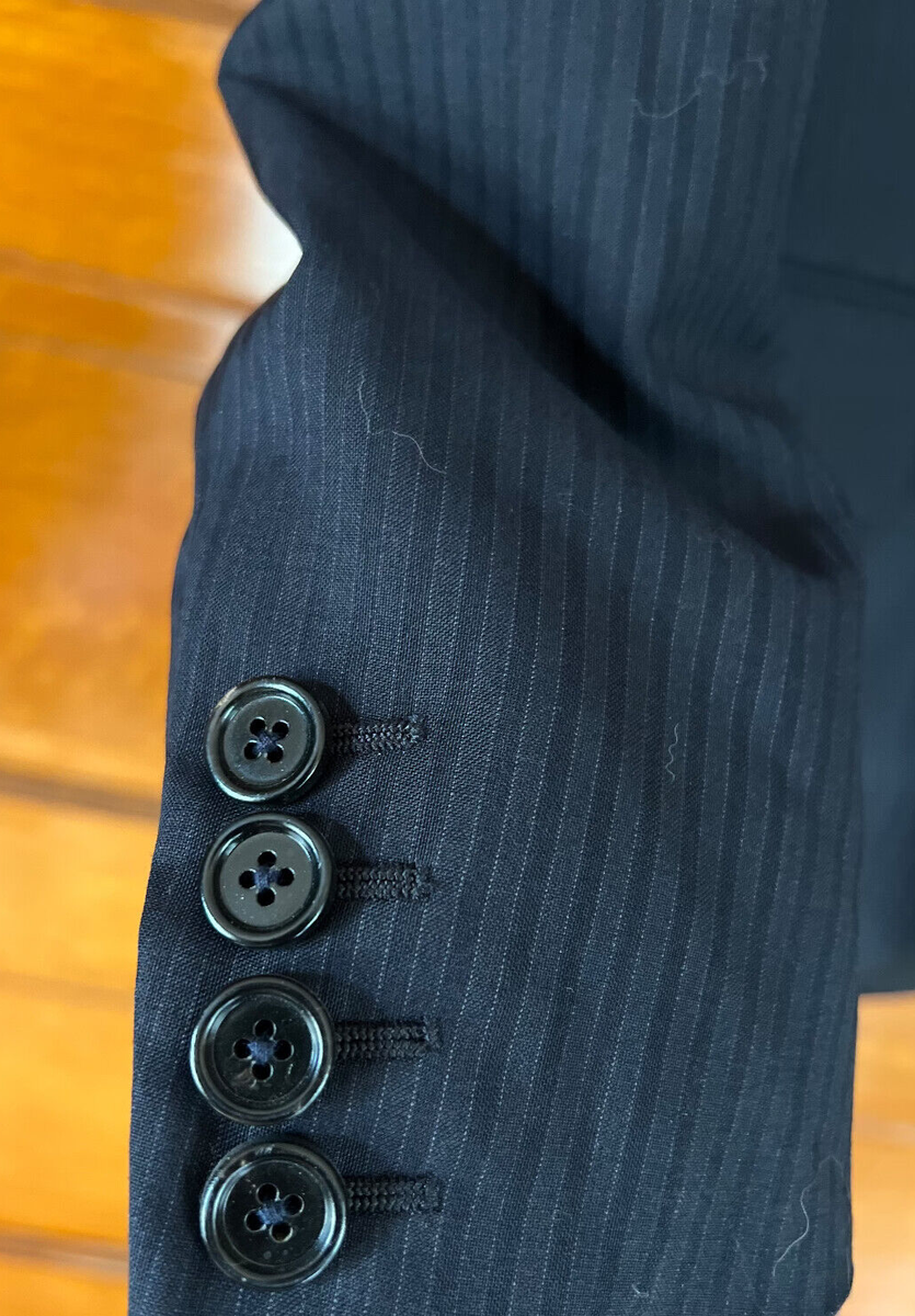 4k Rare Dior Homme Hedi Slimane 2 Button Wool & Silk Slim Navy