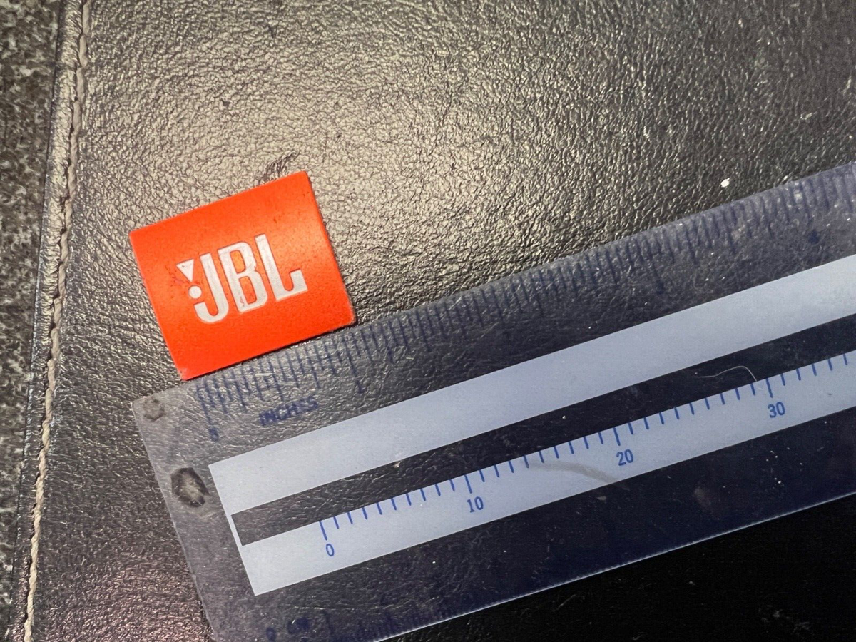 2 X ORIGINAL OEM JBL METAL CREST EMBLEM 1