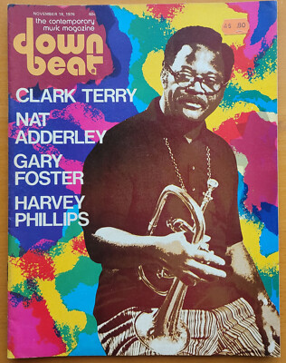 DOWN BEAT Magazine 1976 - Clark Terry / Nat Adderley / Gary Foster / Harvey Phil