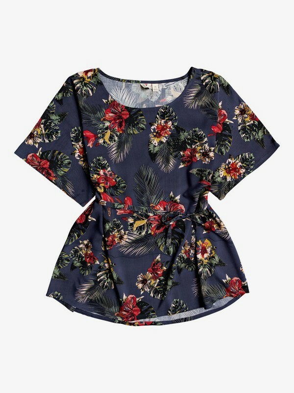 Roxy Women's Loia Bay Tropic-Print Dress Swim Beach Cover-Up Dress