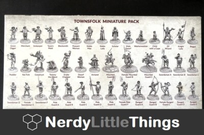 Tabletop - Archon Dungeons & Lasers - Townsfolk Minature Pack - Figure Selection
