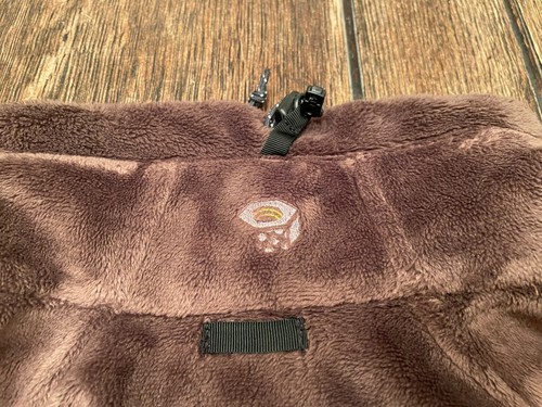 MOUNTAIN HARDWEAR WINDSTOPPER women's S small brown Fleece Gore zip up Jacket - Picture 9 of 9