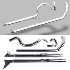 2-2 Fishtail True Dual Exhaust Systems for Softail Exhaust 2000-2017 Models