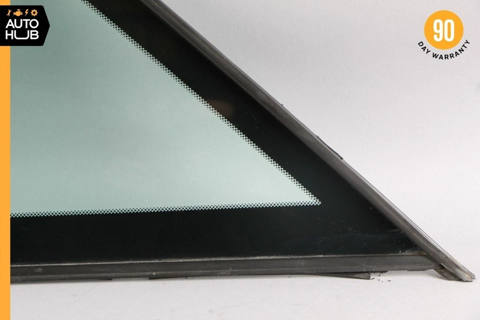 90-02 Mercedes R129 SL500 300SL trasero izquierdo techo rígido cuarto ventana vidrio OEM Foto 4 de 4