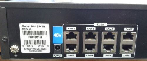Speco TECHNOLOGIES N8NSP4TB VIDEO CONTROLLER w/mouse - Picture 5 of 12