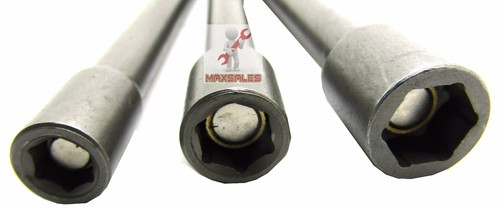 3pc 6" MAGNETIC NUT DRIVER SETTER SET 1/4", 5/16", 3/8" - Picture 3 of 3