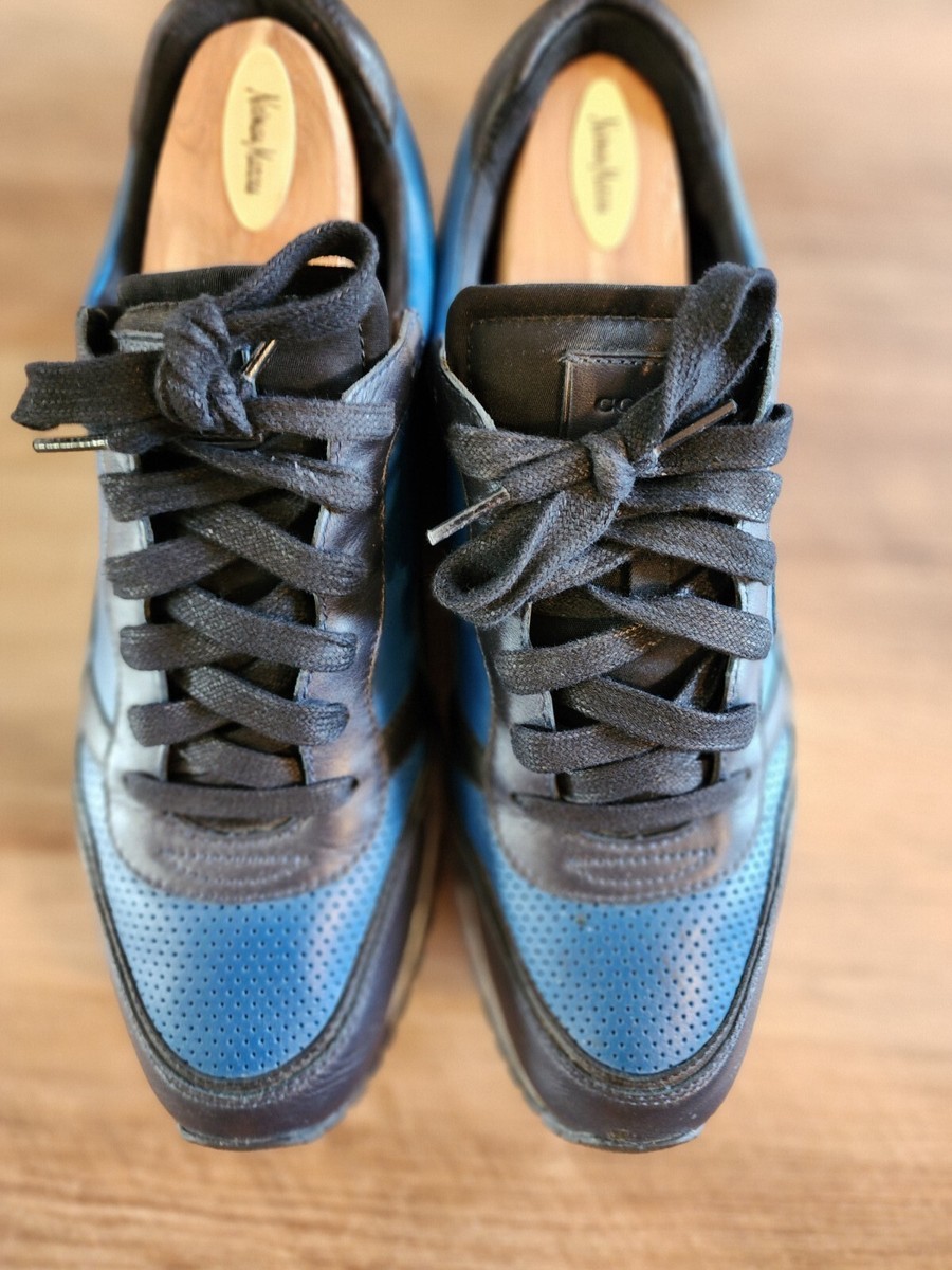Coach Blue Men's Lace Up Running Sneakers Size 12 PRE-OWNED